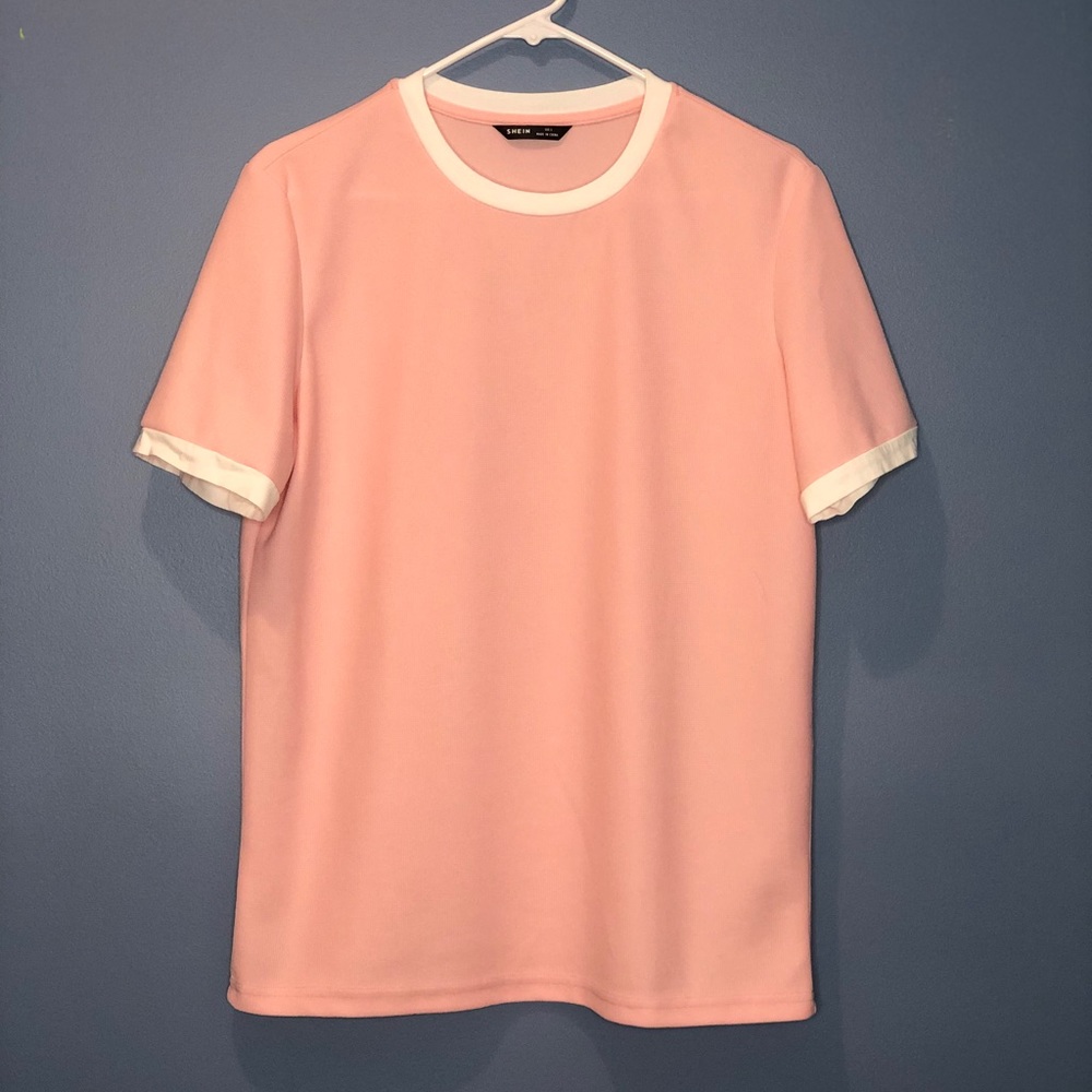 Shein White Collared Tees